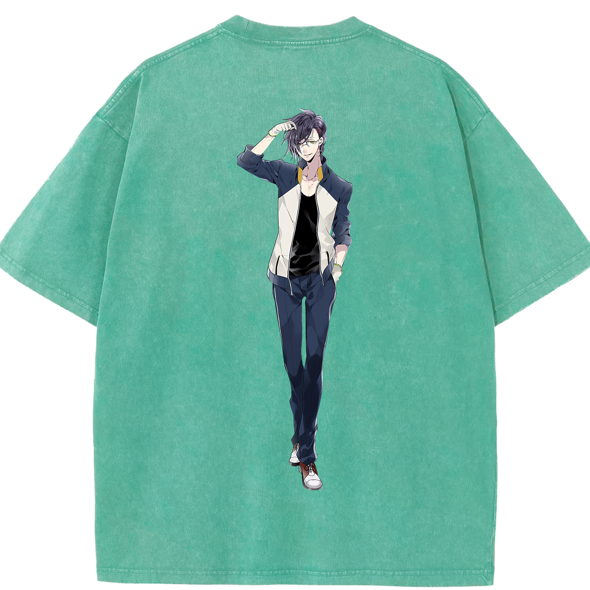 （画像用） 刀剣乱舞 Touken Ranbu 綿100% ヴィンテージ風 半袖Tシャツ（背面プリント）